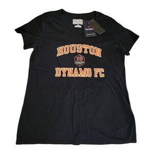 Houston Dynamo FC Victory Arch Logo V Neck Shirt Women SZ M Fanatics Tshirt NWT